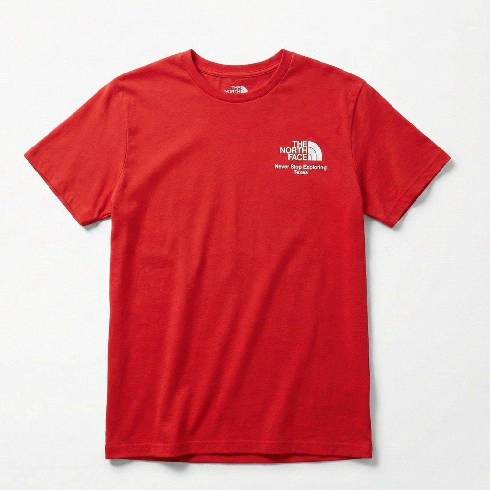 The North Face Red T-Shirt Medium Activewear‎ Sporty
